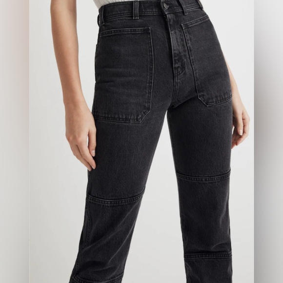 Madewell Women's Utility Black Jeans - Picture 2 of 15